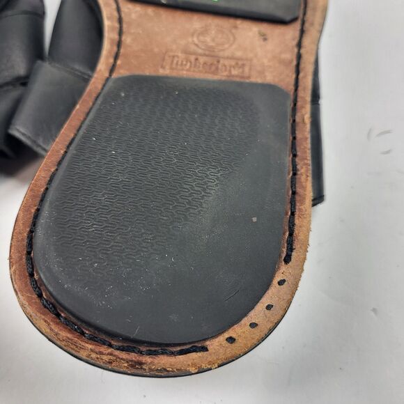 Vintage Timberland Smart Leather Slide Sandals Slip On Men\'s Size 12M Black main image 5